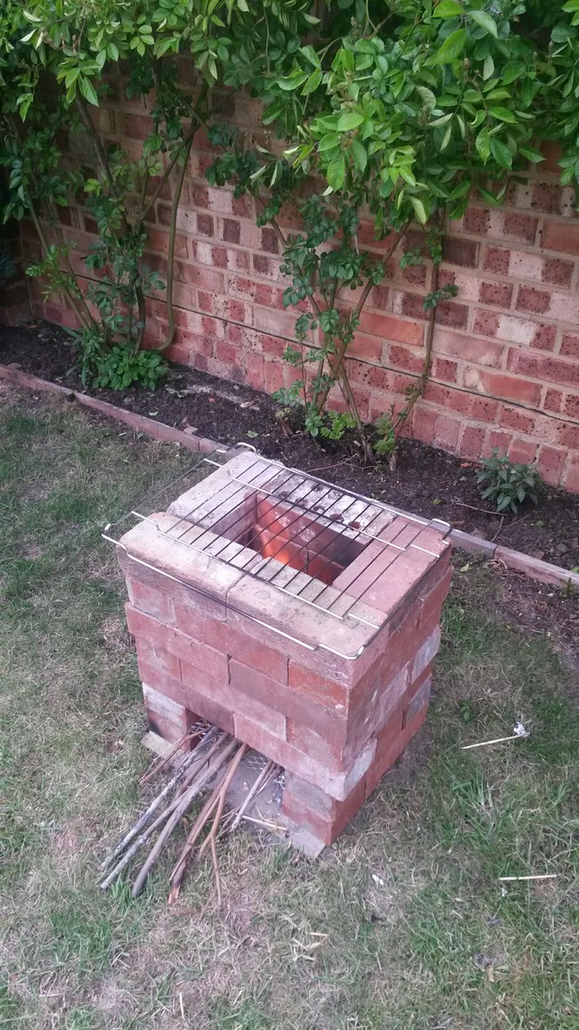 Brick Wide Rocket Stove