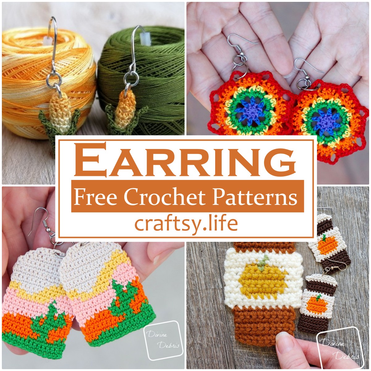 Crochet Earring Patterns 1