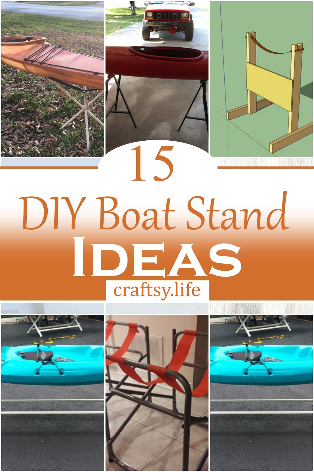 DIY Boat Stand Ideas 1