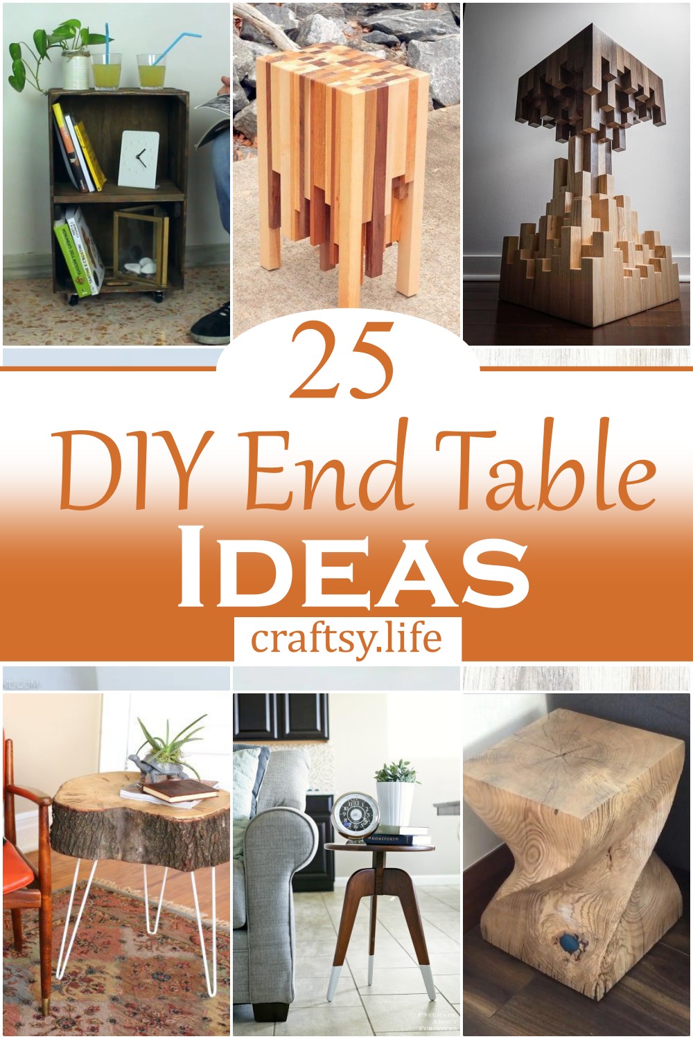 DIY End Table Ideas 1