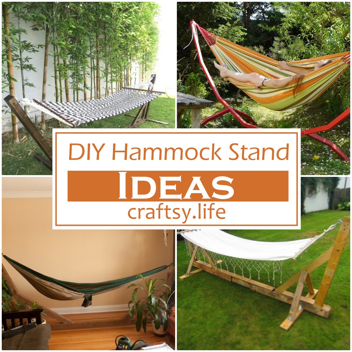 DIY Hammock Stand Ideas 1
