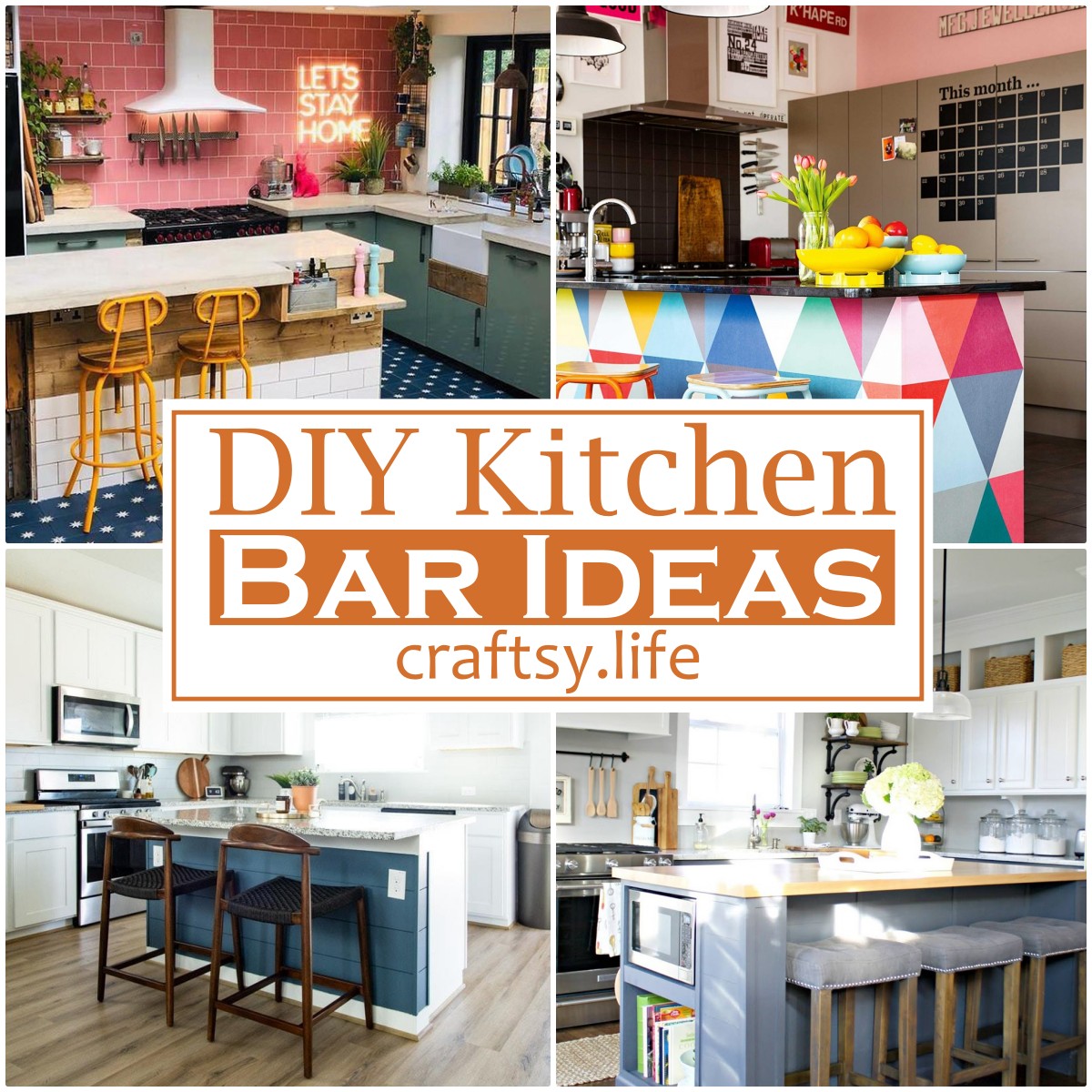 DIY Kitchen Bar Ideas