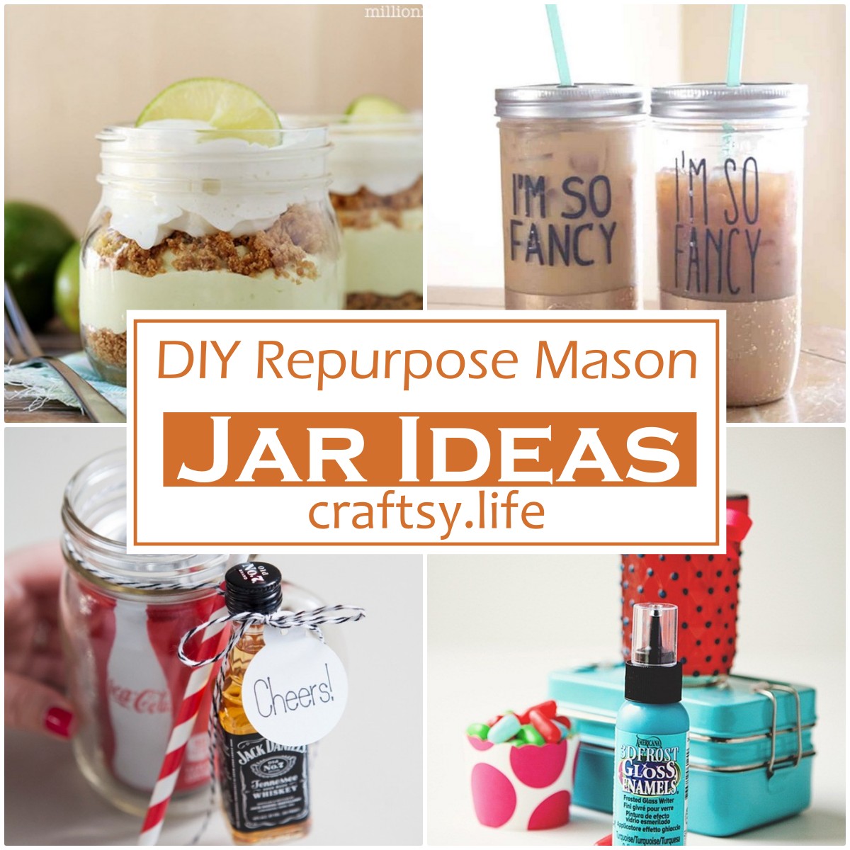 DIY Repurpose Mason Jar Ideas