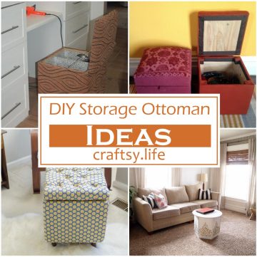 DIY Storage Ottoman Ideas 1