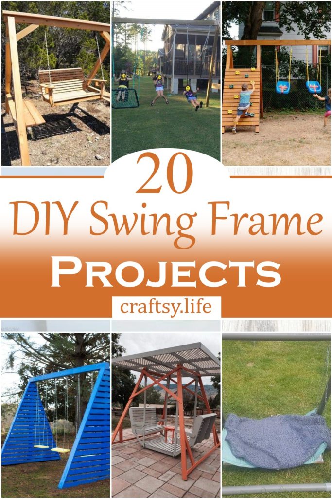 20 DIY Swing Frame Projects For Kids To Play Craftsy