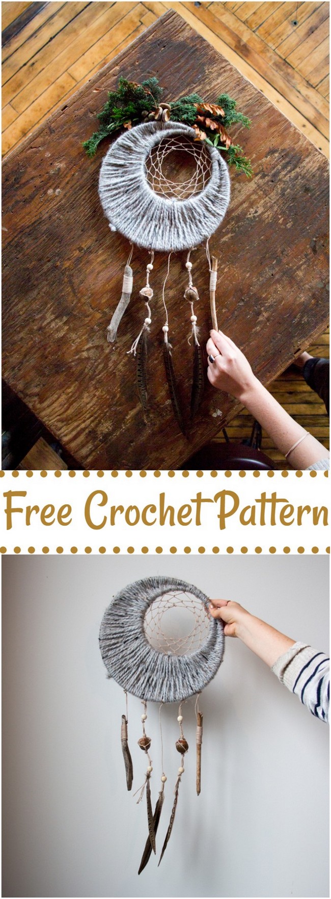 Free Crochet Fall Dreamcatcher