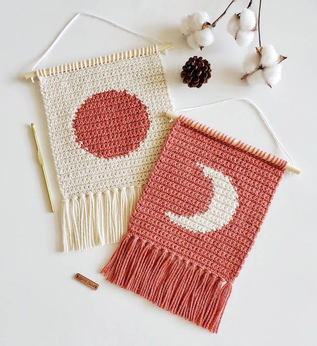 Cute Moon Mini Wall Hanging