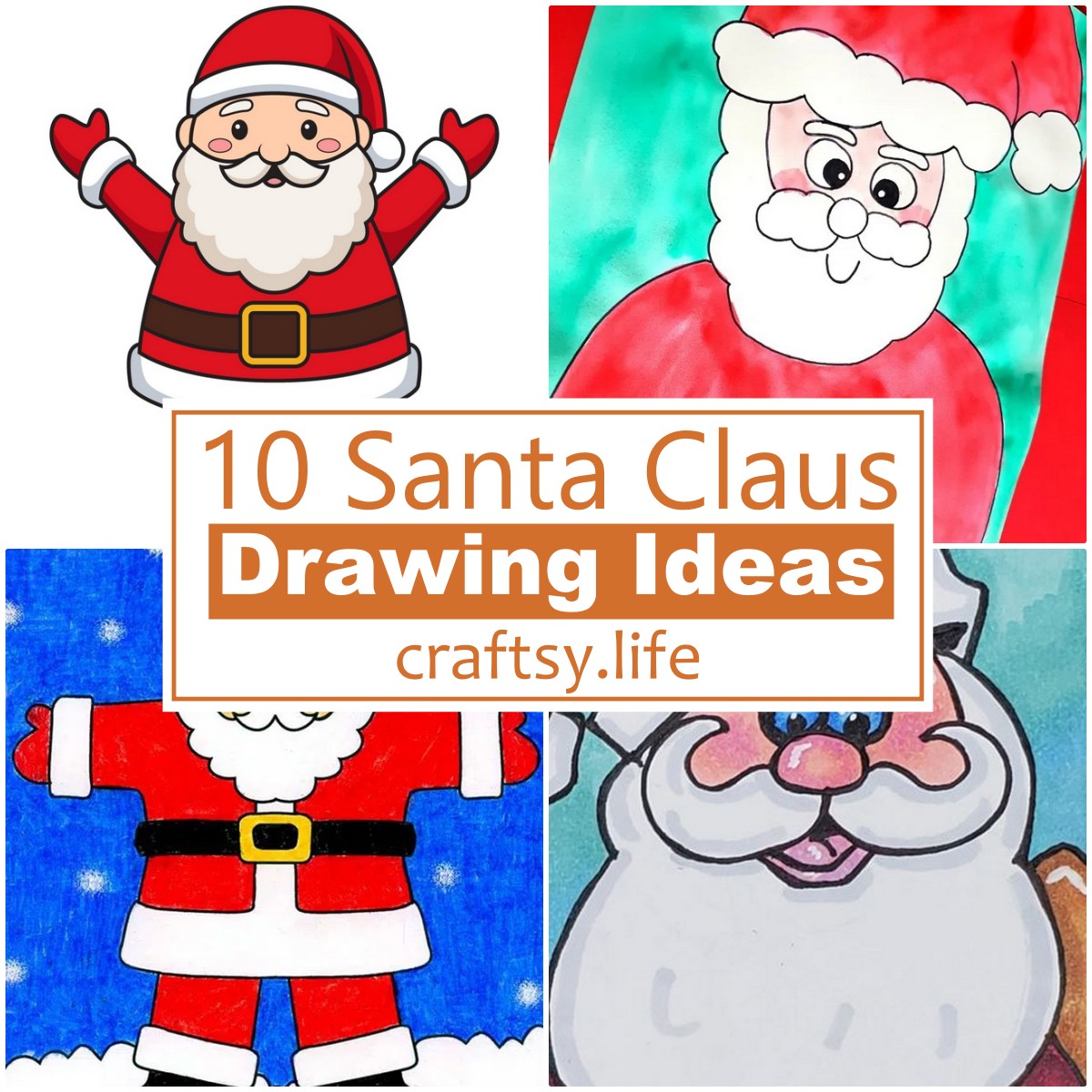 10 Santa Claus Drawing Ideas