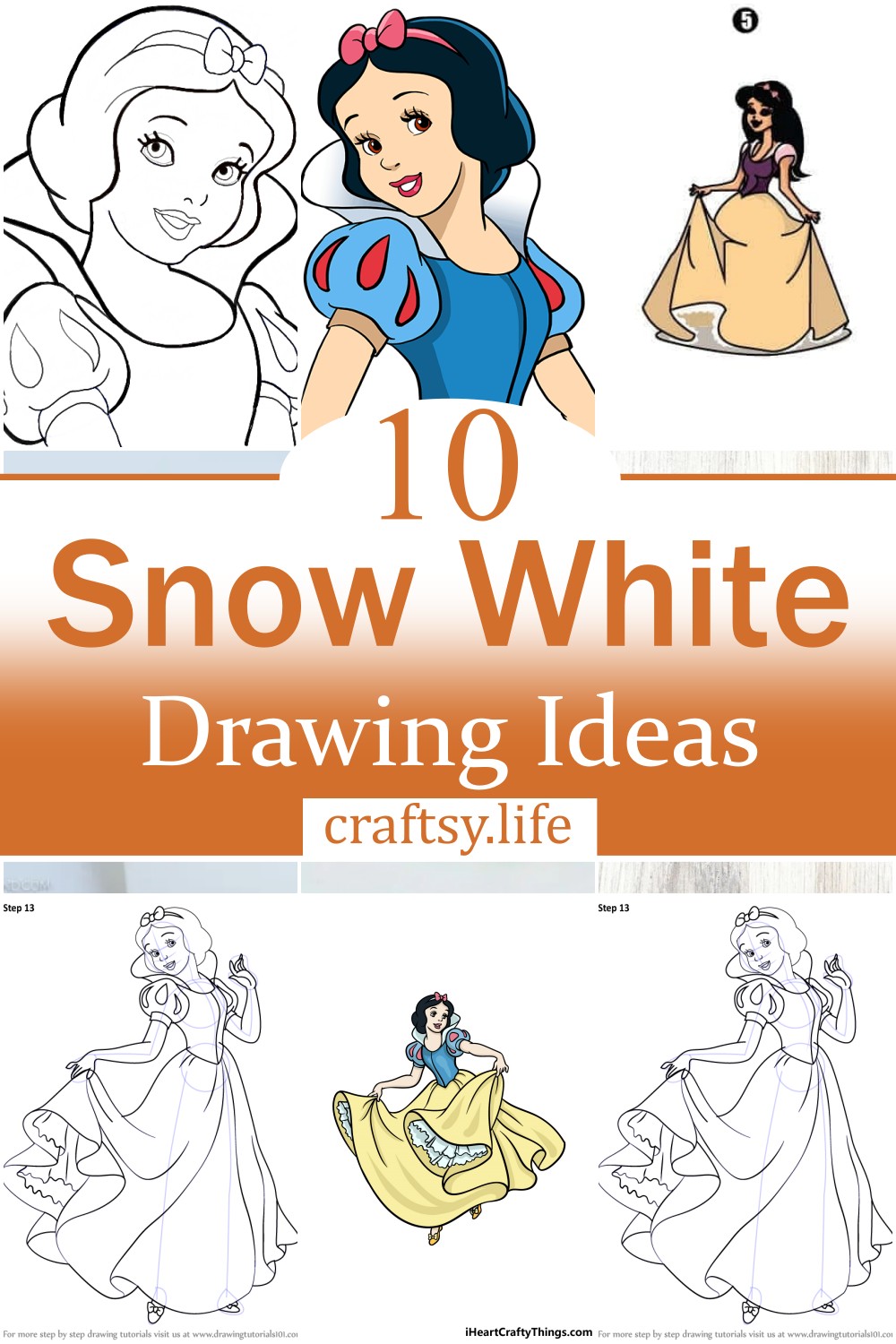10 Snow White Drawing Ideas