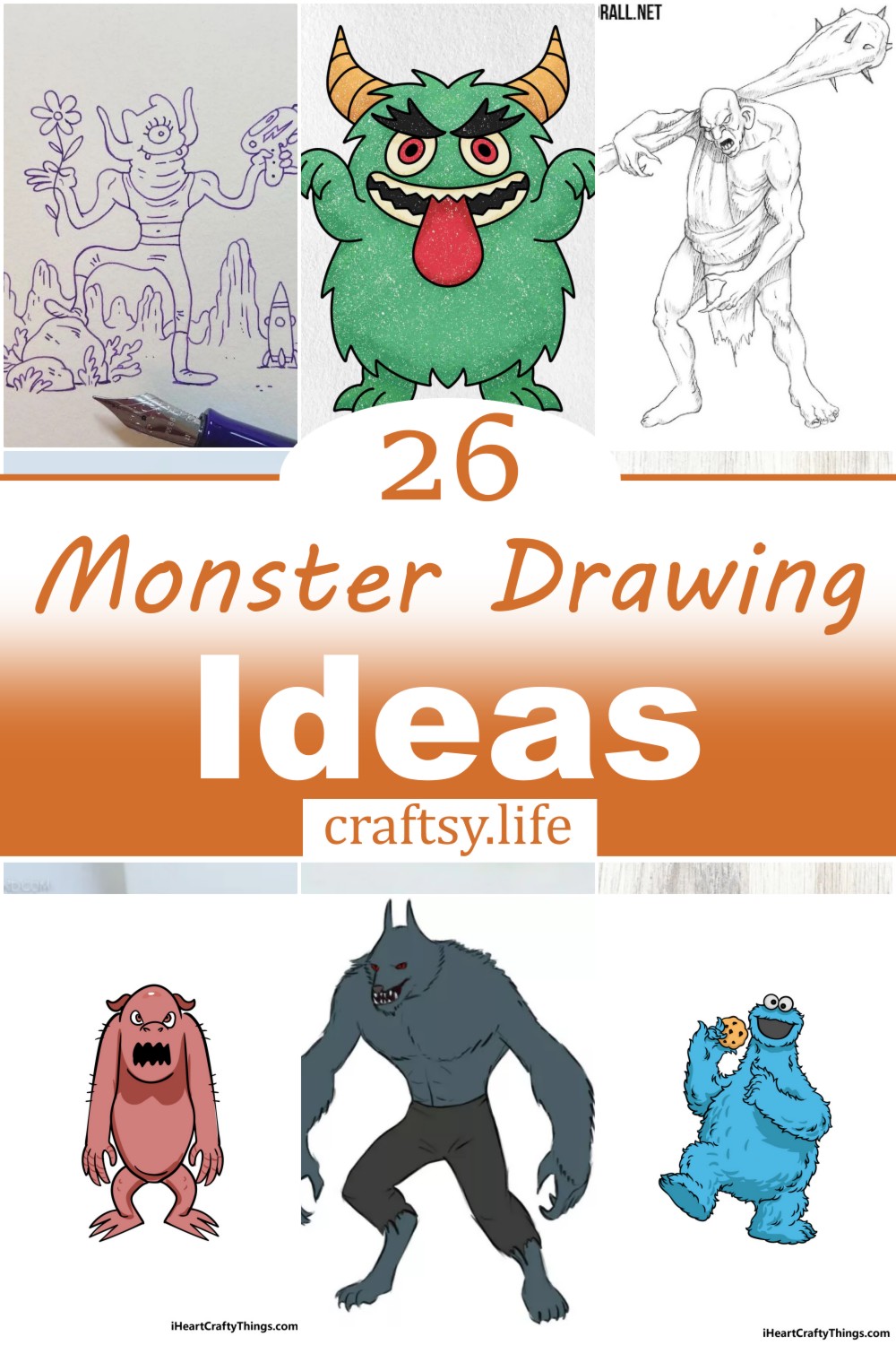 26 Monster Drawing Ideas