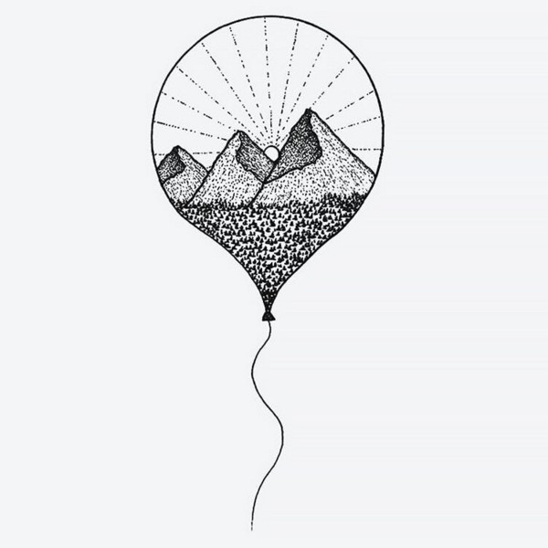 Balloon with Mountains