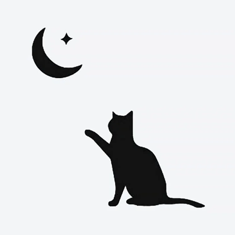 Cat with Moon