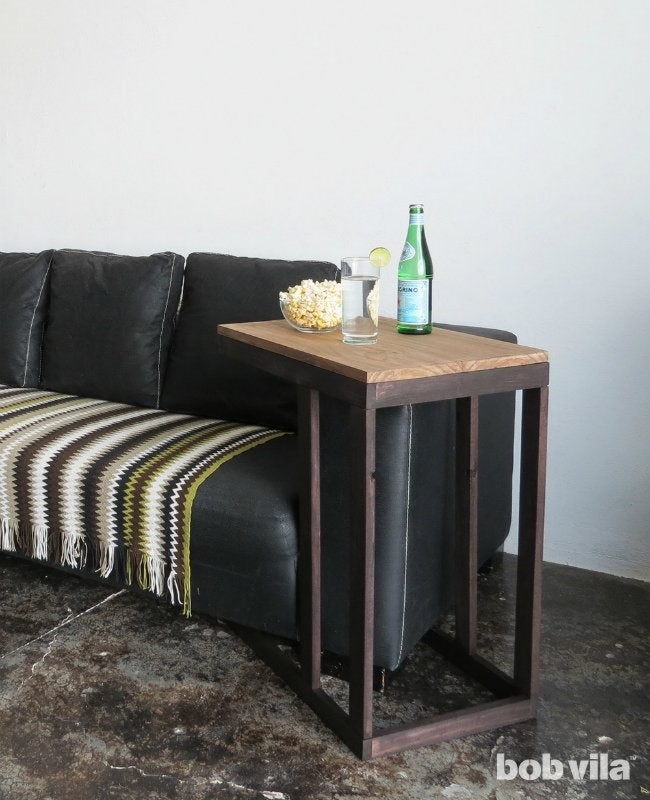 Convenient Side Table As Sofa Arm