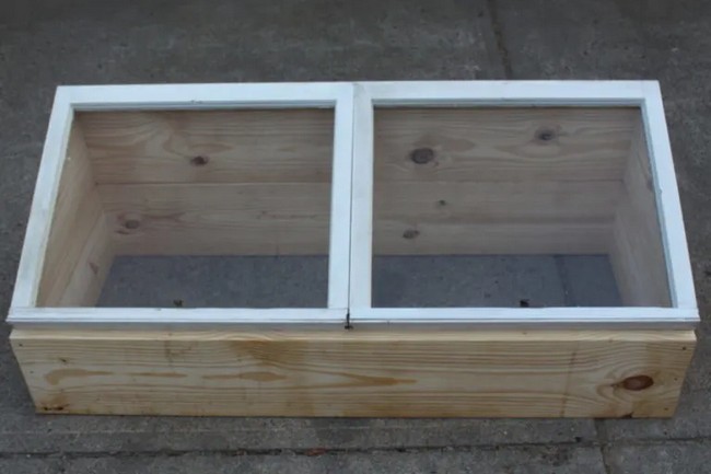 DIY Cold Frame From Recycled Windows