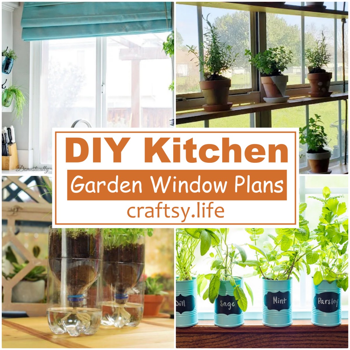 DIY Kitchen Garden Window Plans