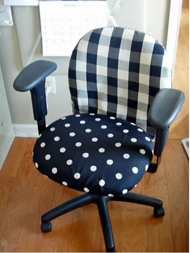 DIY Office Chair Makeover With Fabric