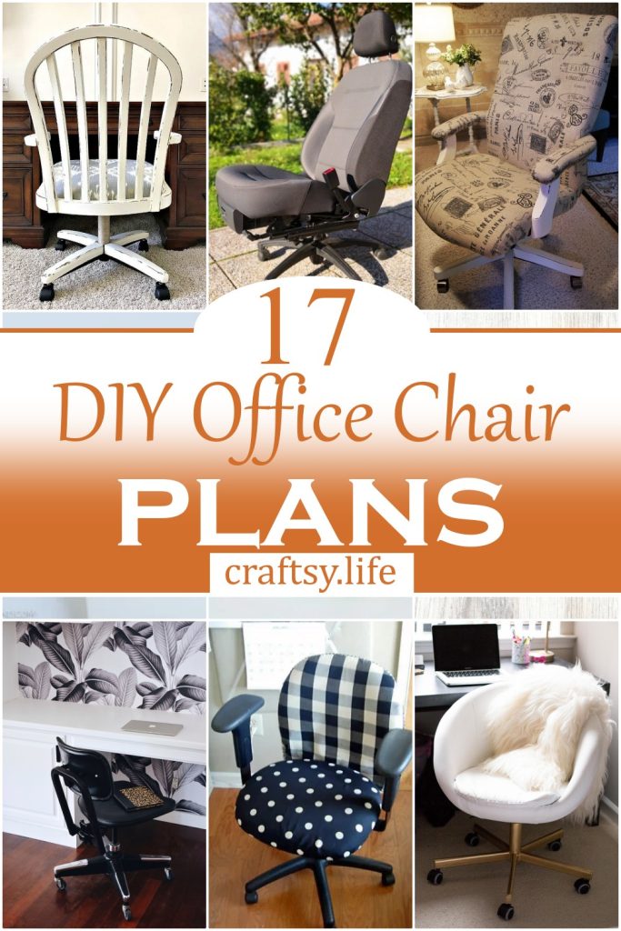 17 DIY Office Chair Plans Makeover Craftsy