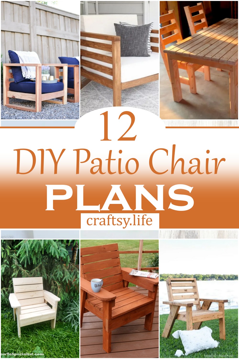 DIY Patio Chair Plans 1