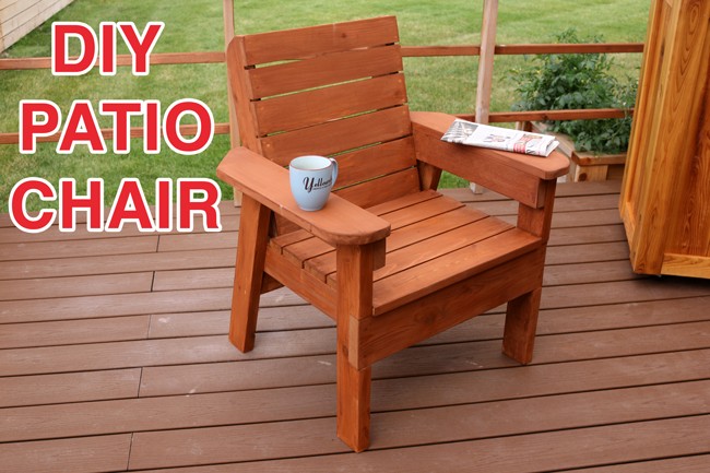 DIY Patio Chair with Plan