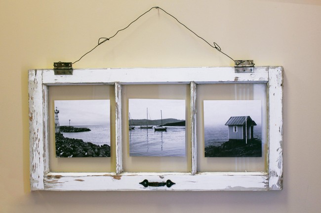 DIY Vintage Window Pane Photo Frame