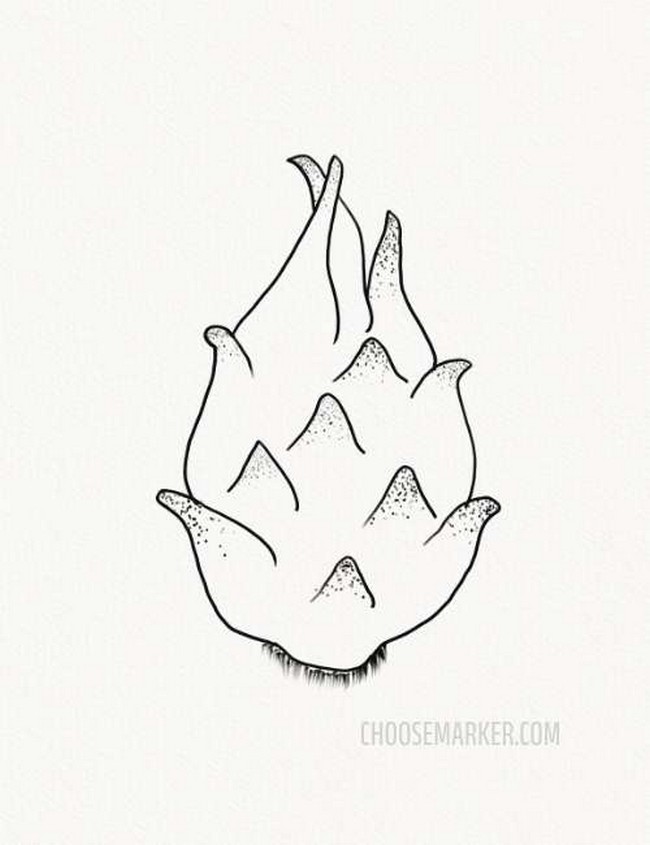 Easy Drawing Dragon fruit