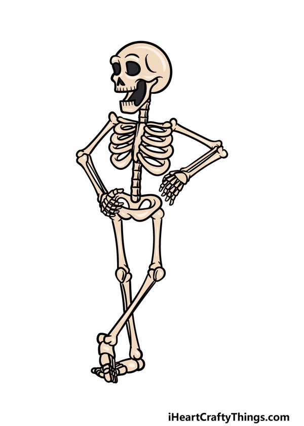  Draw A Cartoon Skeleton
