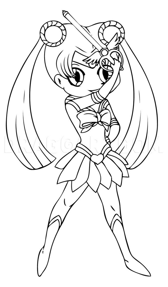 Draw Chibi Sailor Moon