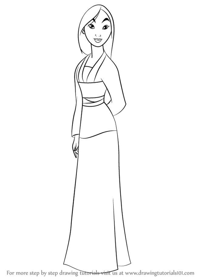 Draw Fa Mulan From Mulan