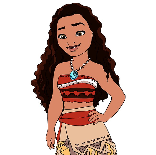 Draw Moana character