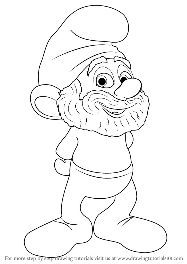 Draw Papa Smurf From The Smurfs
