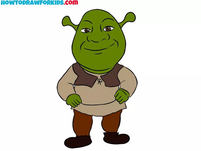 Draw Shrek Quickly And Easily