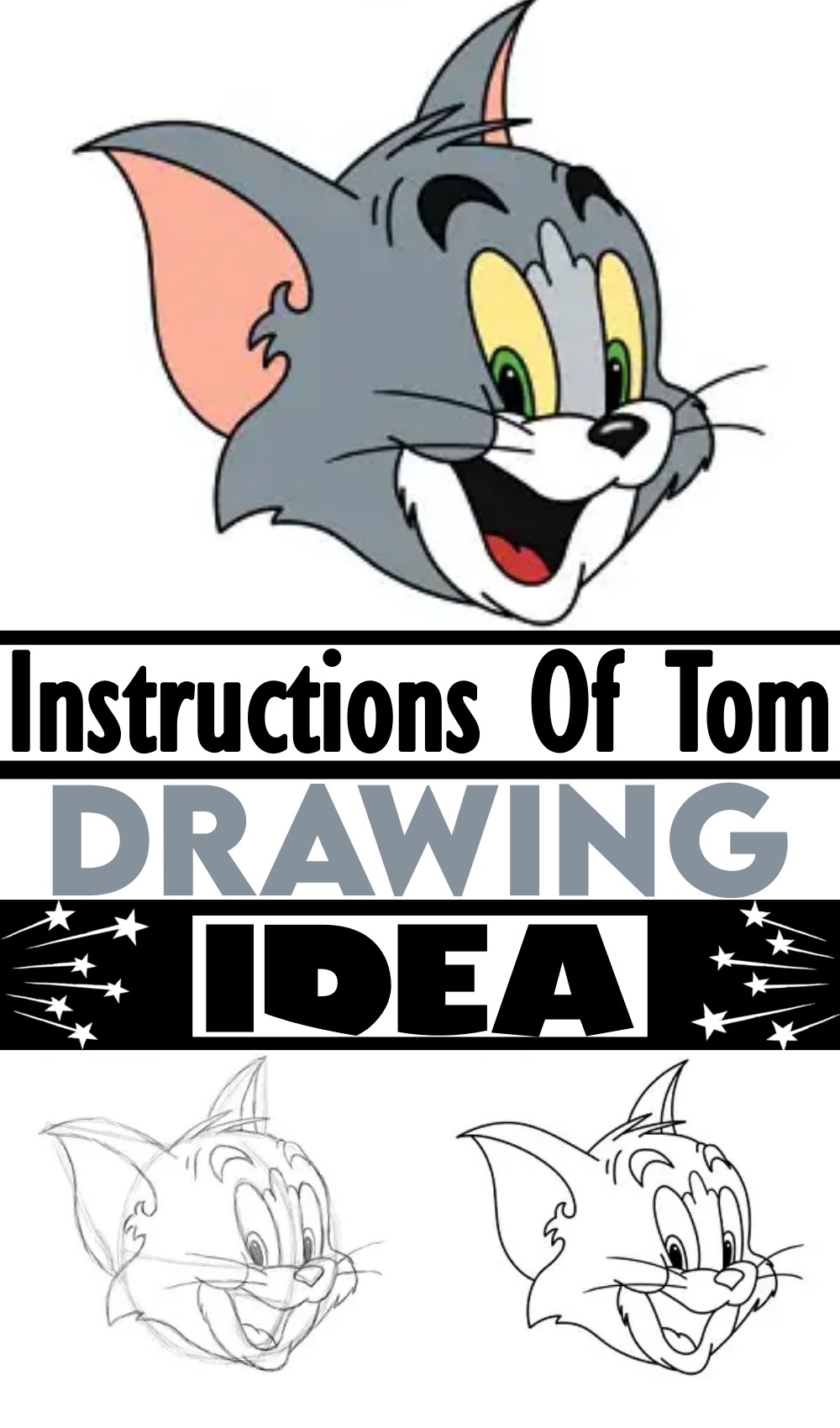 Drawing Instructions Of Tom