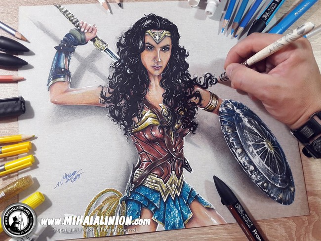 Drawing Wonder Woman Characters