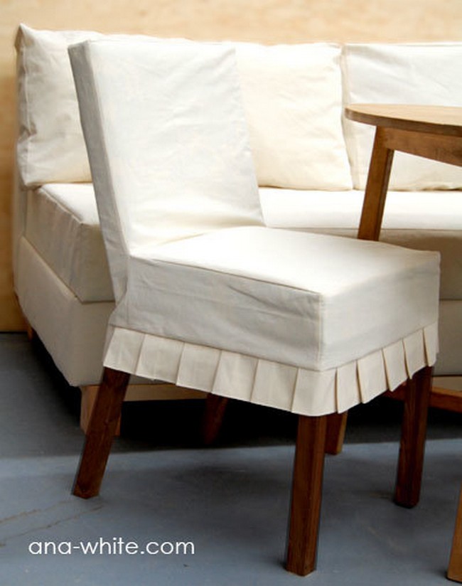Drop Cloth Parson Chair Slipcovers