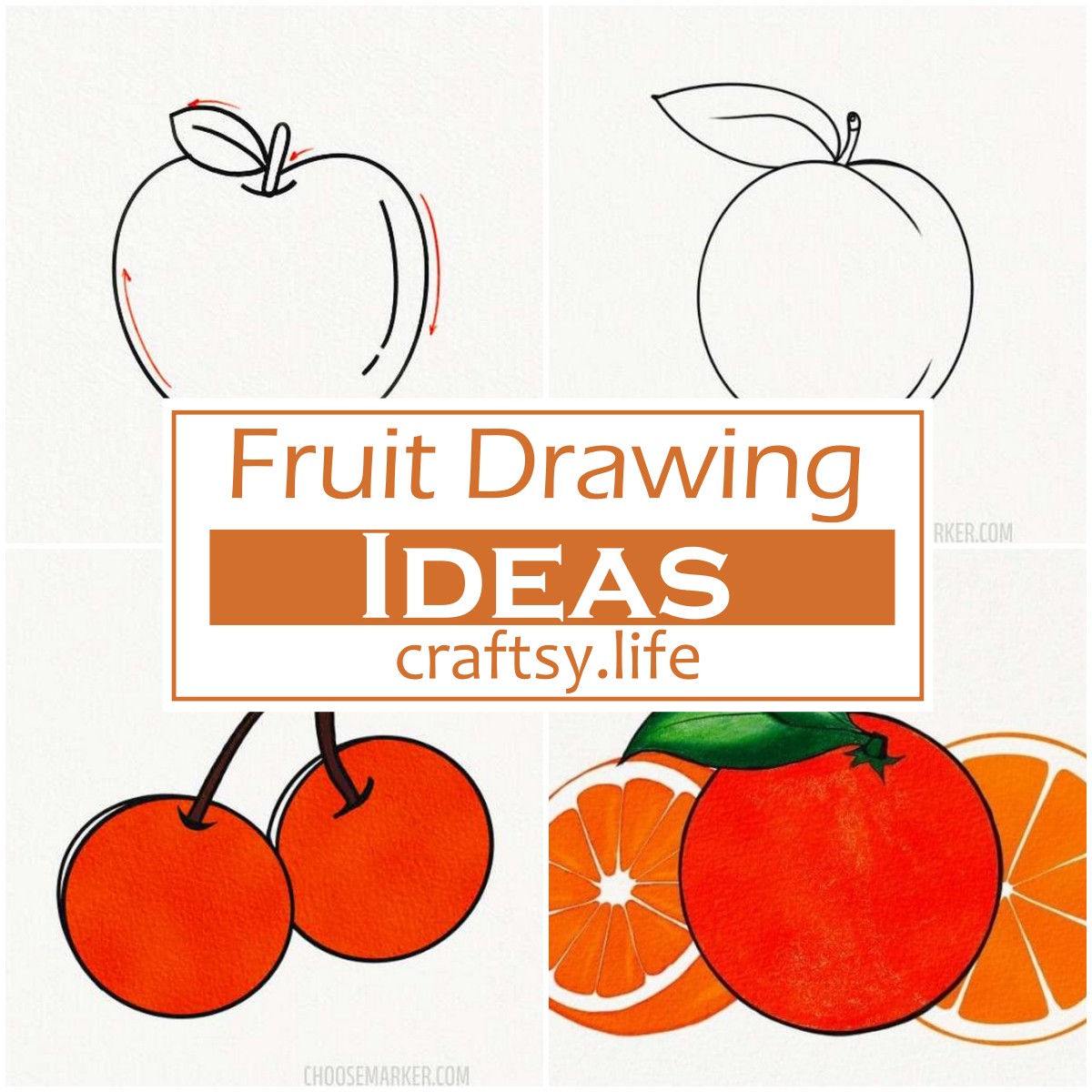 Fruit Drawing Ideas 1