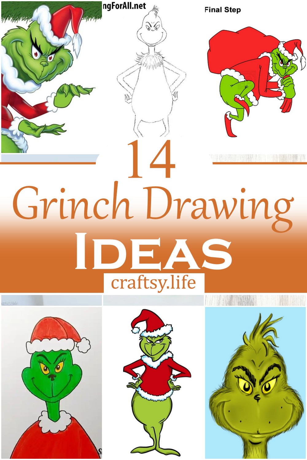 Grinch Drawing Ideas