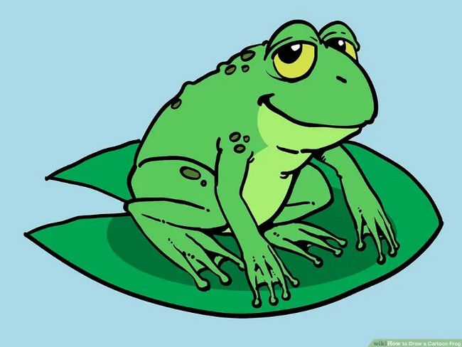 How To Draw A Cartoon Frog