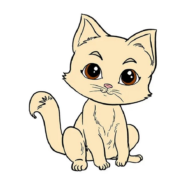 How To Draw A Kitten