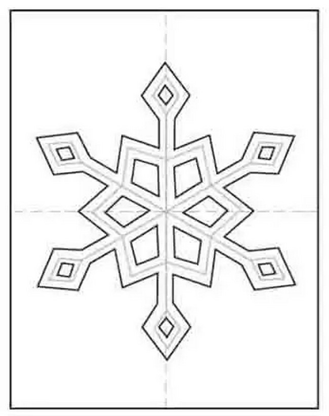 How To Draw A Snowflake