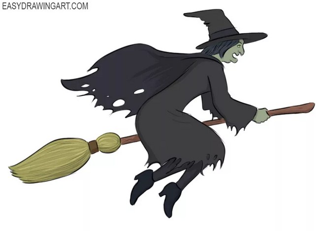 How To Draw A Witch 2