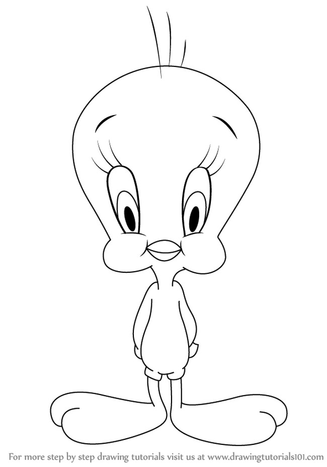  How To Draw Baby Tweety From Baby Looney Tunes