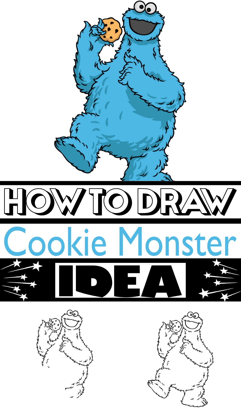 How To Draw Cookie Monster