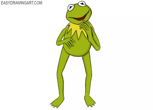 How To Draw Kermit The Frog Full Body