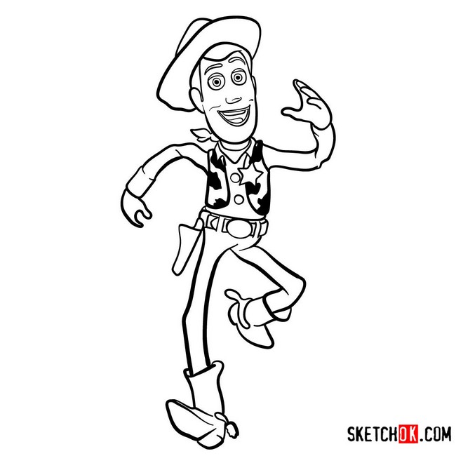 How To Draw Sheriff Woody