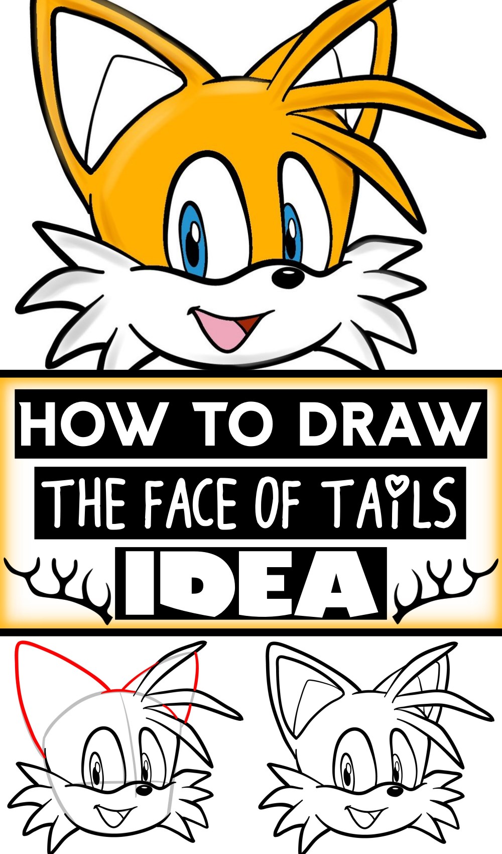 How To Draw The Face Of Tails
