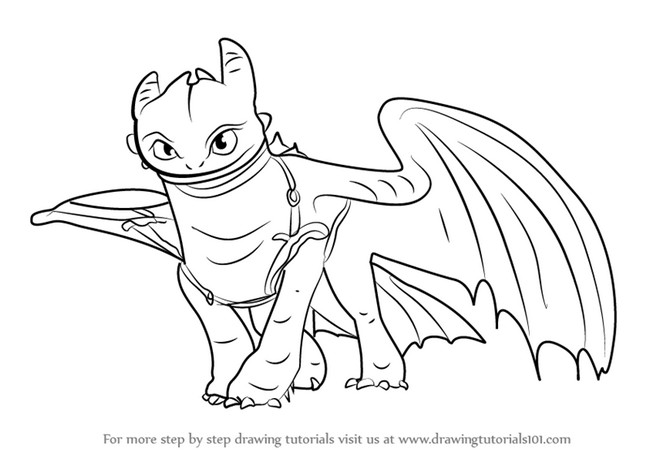  How To Draw Toothless From How To Train Your Dragon 2