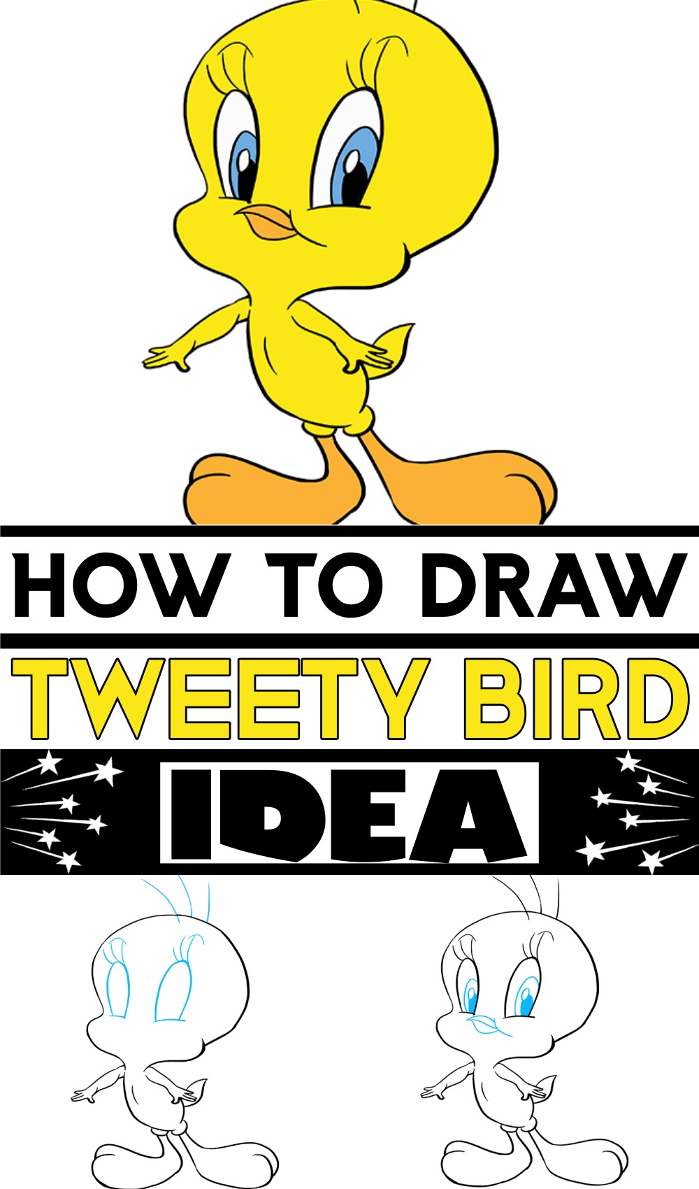 How To Draw Tweety Bird