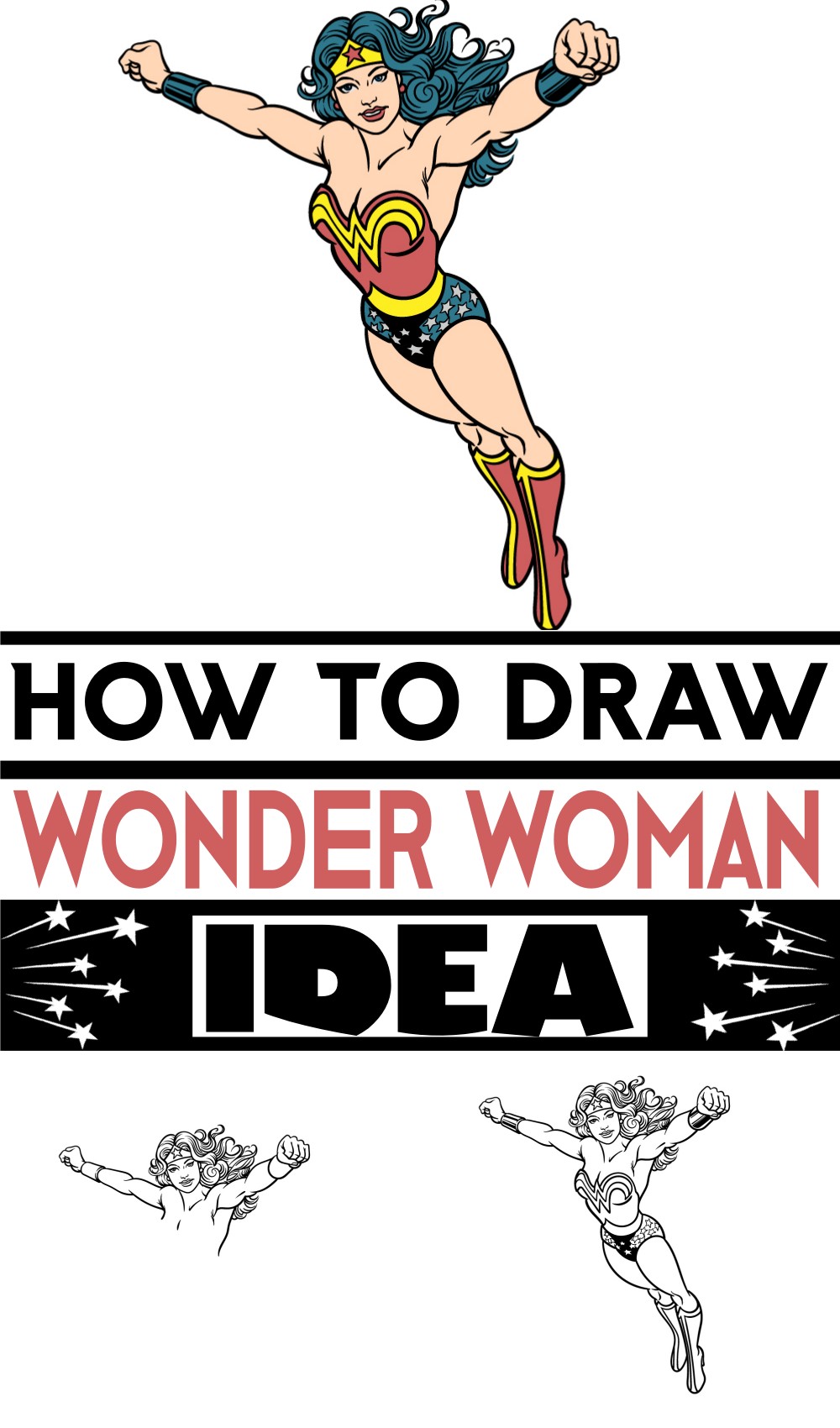 How To Draw Wonder Woman