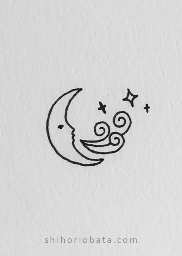  Moon And Wind Drawing
