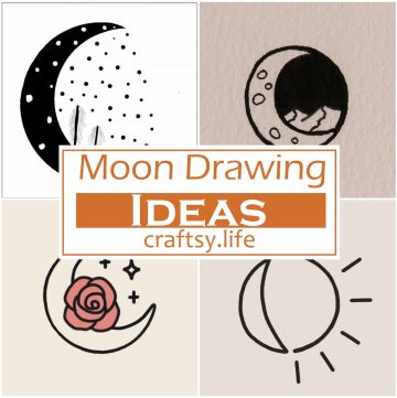 Moon Drawing Ideas 1